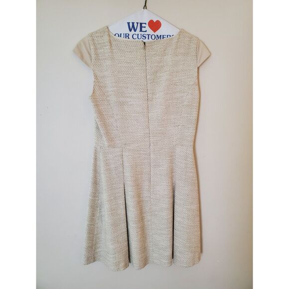 Trussardi Jeans Cotton Blend and Leather Tweed Dress and Jacket, Size 42 (M) - Picture 4 of 12